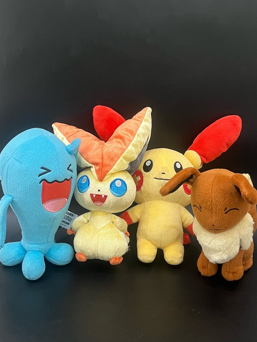 Lot of 4 Pokemon Tomy Plush Characters 6" Tall *Used